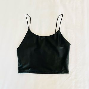 Black crop top